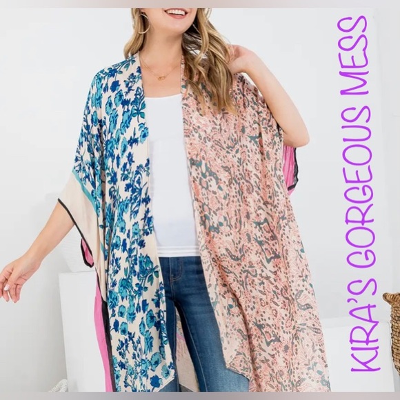 🍭💘BNWT💘🍭BOHO PATCH FLORAL KIMONO🍭💘GET IT PEFER ITS TOO LATE!!!💘🍭OS🍭💘 - Picture 2 of 5